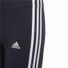 Leggings Sportivi per Bambini Adidas Essentials 3 Stripes Blu Marino