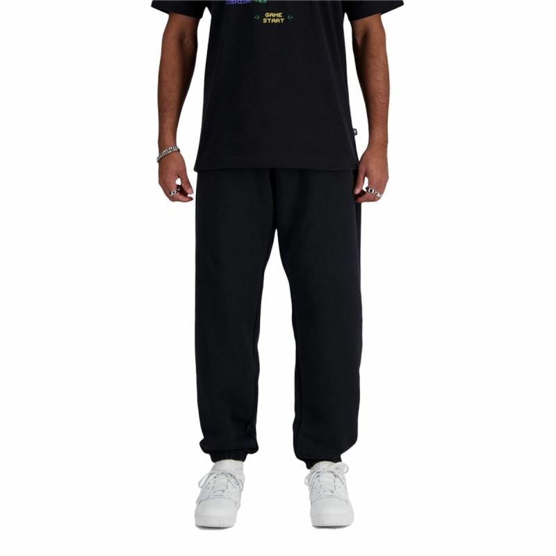 Pantalone di Tuta per Adulti New Balance Sport Essentials Fleece Nero Uomo Pantalone di Tuta per Adulti New Balance Sport Essentials Fleece Nero Uomo