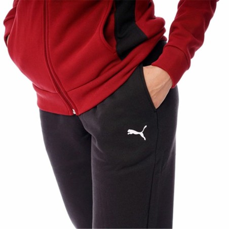 Tuta da Donna Puma Classic Hooded Tracksuit Fl Rosso 2 Pezzi