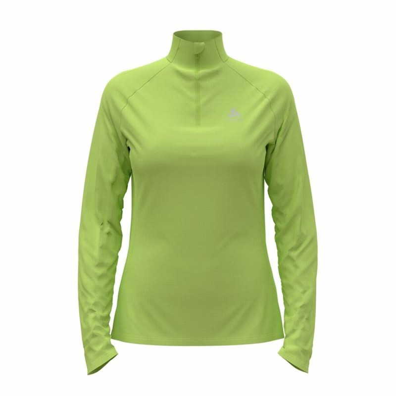 Felpa senza Cappuccio Donna Odlo Mid Layer Essential 1/2 Verde Felpa senza Cappuccio Donna Odlo Mid Layer Essential 1/2 Verde