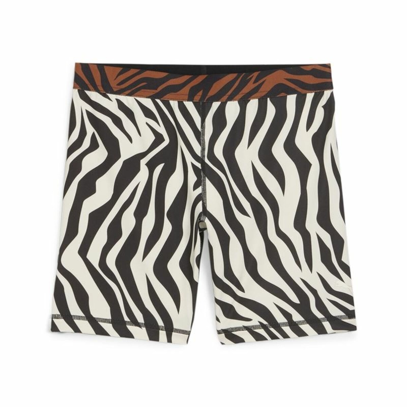 Leggings Sportivo da Donna Puma Animal Remix 5" Bike Zebra Bianco Leggings Sportivo da Donna Puma Animal Remix 5" Bike Zebra Bianco