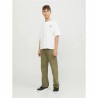 Maglia a Maniche Corte per Bambini Jack & Jones Jorcole Back Print Bianco Verde