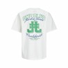 Maglia a Maniche Corte per Bambini Jack & Jones Jorcole Back Print Bianco Verde