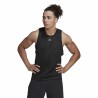 Maglia Smanicata da Uomo Adidas HIIT Spin Training Nero