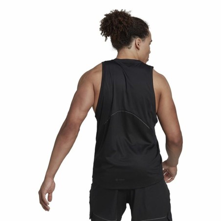 Maglia Smanicata da Uomo Adidas HIIT Spin Training Nero