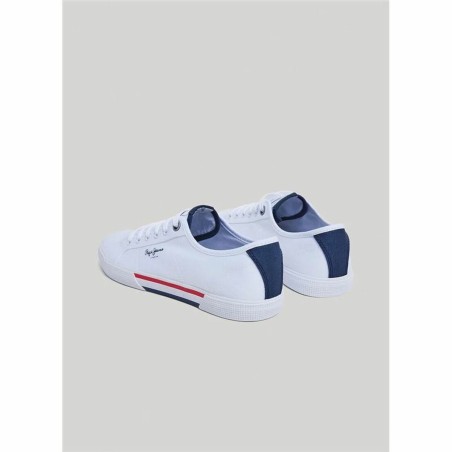 Scarpe da Tennis Casual Uomo Pepe Jeans Brady Men Basic Bianco