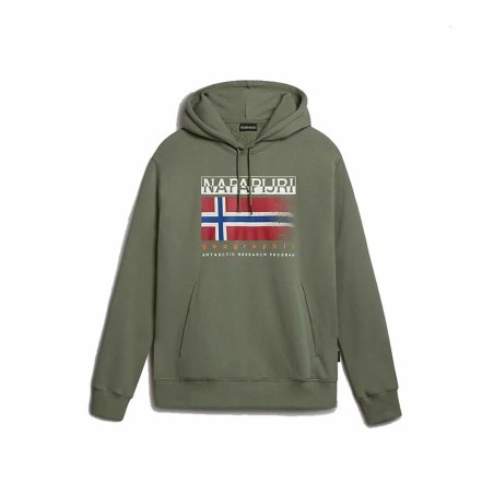 Felpa con Cappuccio Bambino Napapijri B-Kreis H Verde scuro