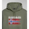 Felpa con Cappuccio Bambino Napapijri B-Kreis H Verde scuro