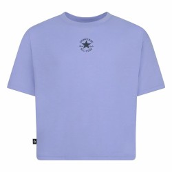 Maglia a Maniche Corte per Bambini Converse Chuck Patch Boxy Violetta