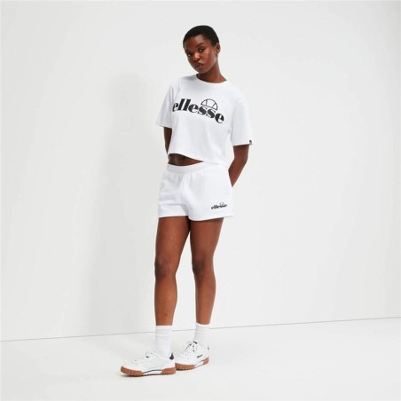 Pantaloncini Sportivi da Donna Ellesse Kyrana Loopback Bianco