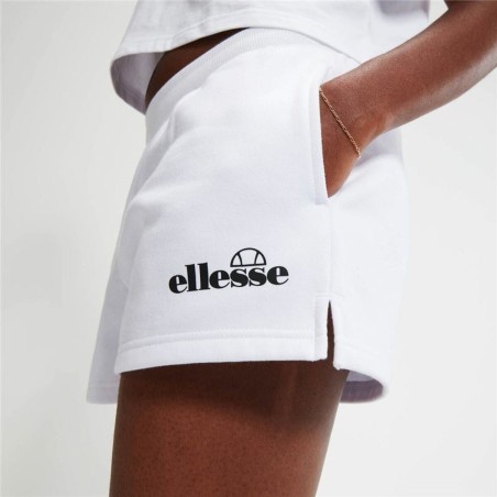 Pantaloncini Sportivi da Donna Ellesse Kyrana Loopback Bianco