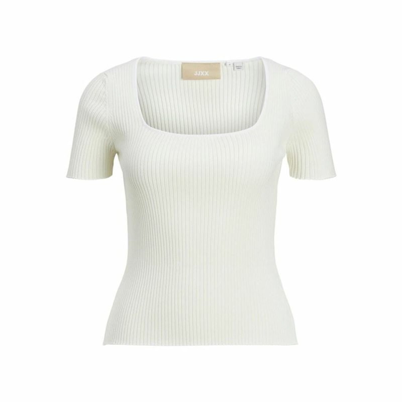 Maglia a Maniche Corte Donna Jxsky Ss Jack & Jones Cloud Dancer Bianco Caldo Maglia a Maniche Corte Donna Jxsky Ss Jack & Jones Cloud Dancer Bianco Caldo