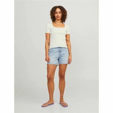 Maglia a Maniche Corte Donna Jxsky Ss Jack & Jones Cloud Dancer Bianco Caldo