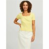Maglia a Maniche Corte Donna Jxsky Ss Jack & Jones French Vanilla Giallo