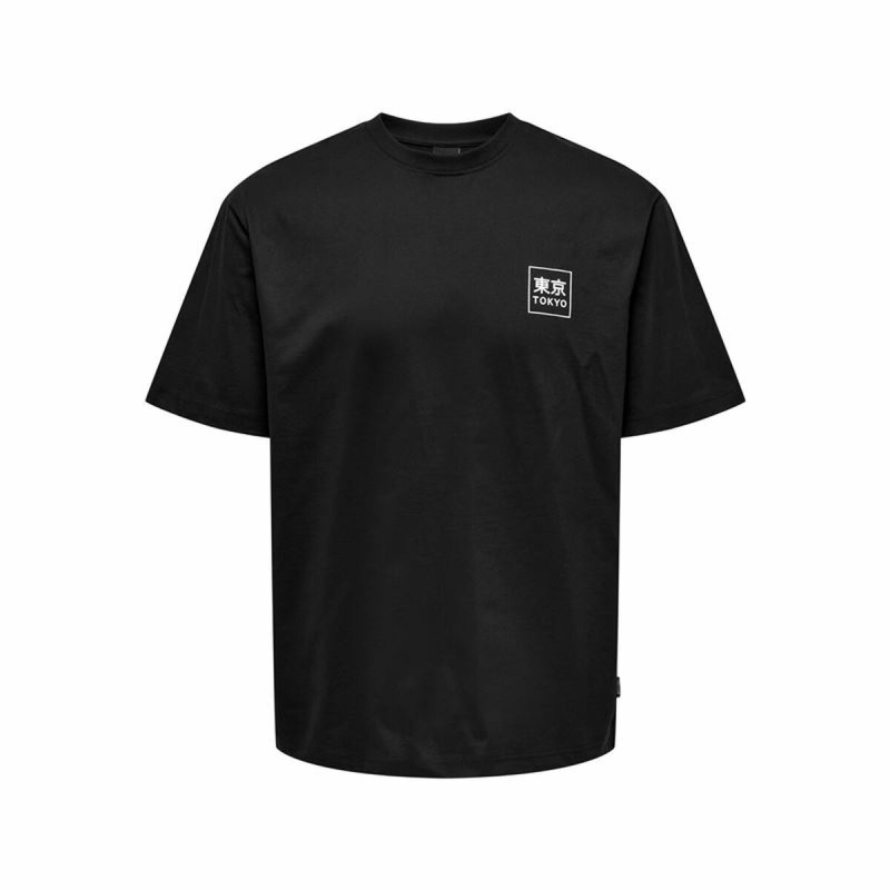 Maglia a Maniche Corte Uomo Only & Sons Onskace Rlx Nero Maglia a Maniche Corte Uomo Only & Sons Onskace Rlx Nero