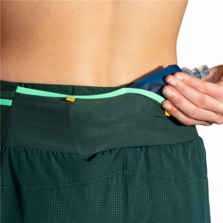 Pantaloncini Sportivi da Donna Brooks High Point 3" 2-in-1 2.0 Verde
