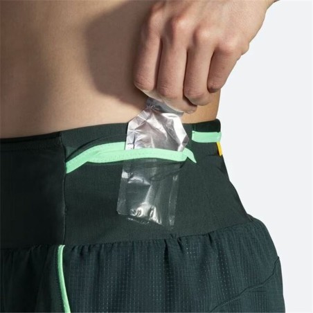 Pantaloncini Sportivi da Donna Brooks High Point 3" 2-in-1 2.0 Verde