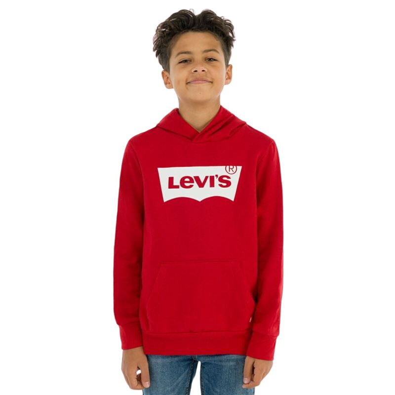 Felpa per Bambini Levi's Batwing Screenprint Rosso Felpa per Bambini Levi's Batwing Screenprint Rosso
