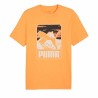 Maglia a Maniche Corte Uomo Puma Graphics Mountain e Clementine  Arancio