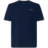 Maglia Sportiva a Maniche Corte Oakley Fingerprint B1B  Azzurro