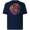 Maglia Sportiva a Maniche Corte Oakley Fingerprint B1B  Azzurro