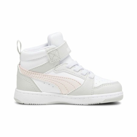 Scarpe da Tennis Casual Bambino Puma Rebound V6 Mid Infantil Bianco