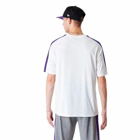 Maglia a Maniche Corte Uomo New Era NBA Colour Block LA Lakers Bianco