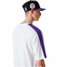 Maglia a Maniche Corte Uomo New Era NBA Colour Block LA Lakers Bianco