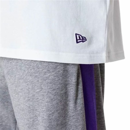 Maglia a Maniche Corte Uomo New Era NBA Colour Block LA Lakers Bianco