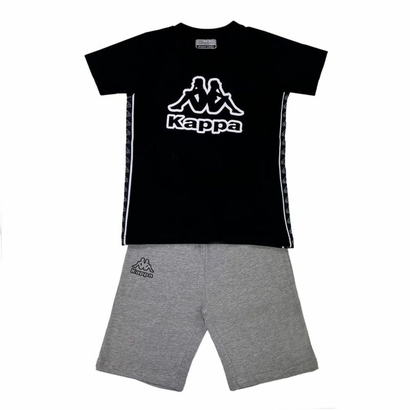 Completo Sportivo per Bambini Kappa 8036K00067 Nero 2 Pezzi Completo Sportivo per Bambini Kappa 8036K00067 Nero 2 Pezzi