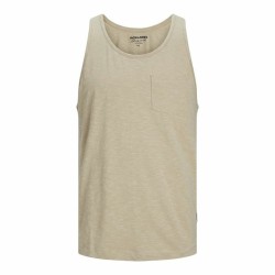 Canotta Uomo Jack & Jones Jortampa Slub Beige