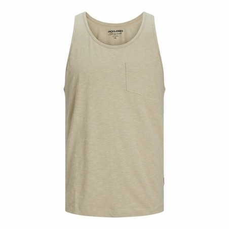 Canotta Uomo Jack & Jones Jortampa Slub Beige