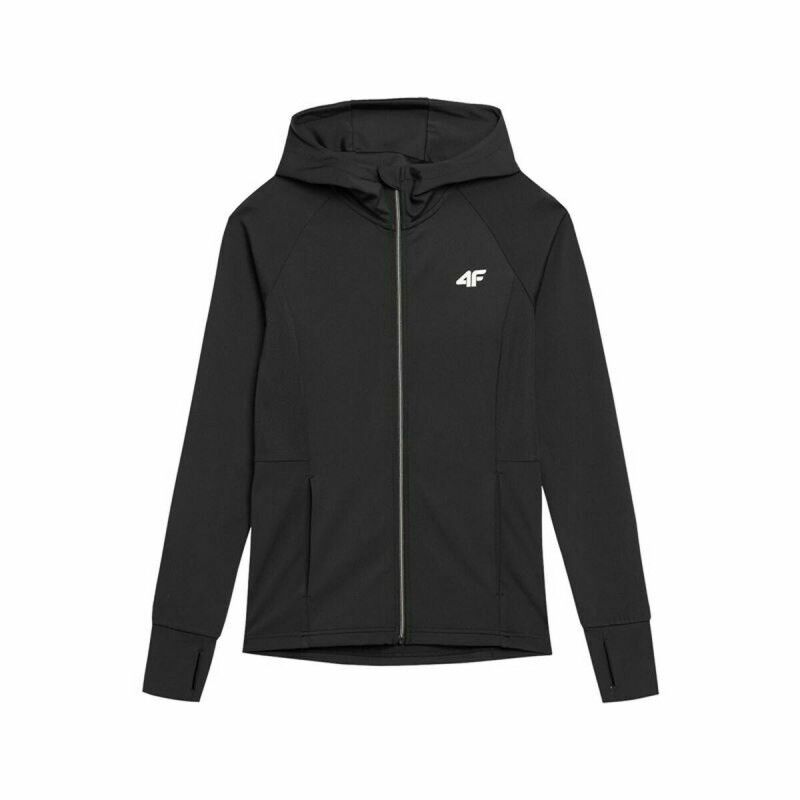 Felpa con Cappuccio Donna 4F BLDF010 Nero Felpa con Cappuccio Donna 4F BLDF010 Nero