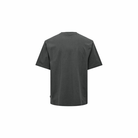 Maglia a Maniche Corte Uomo Only & Sons Onsmickey Rlx Grigio scuro