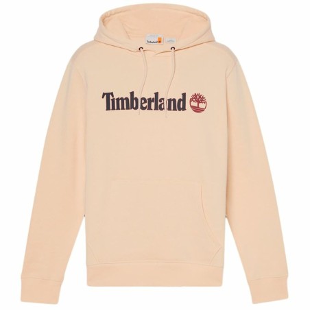 Felpa con Cappuccio Uomo Timberland Kennebec River Linear Logo Beige