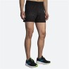 Pantaloni Corti Sportivi da Uomo Brooks Sherpa 5" Nero