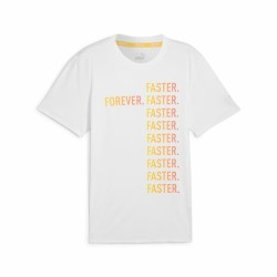 Maglia Sportiva a Maniche Corte Puma Run Favorites Forever Faster Bianco