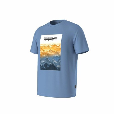 Maglia a Maniche Corte Uomo Napapijri S-Rollin Ss Indaco