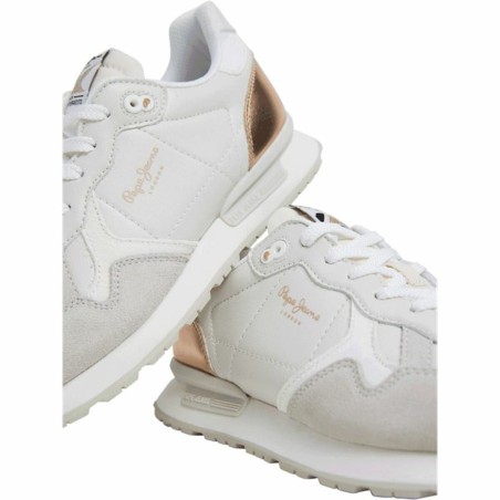 Scarpe Casual da Donna Pepe Jeans Brit Sun Bianco