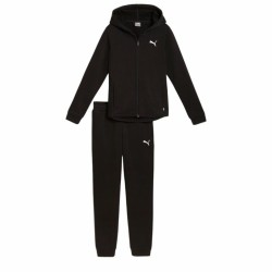 Tuta da Bambini Puma Hooded Sweat Suit Flecce Cl Nero