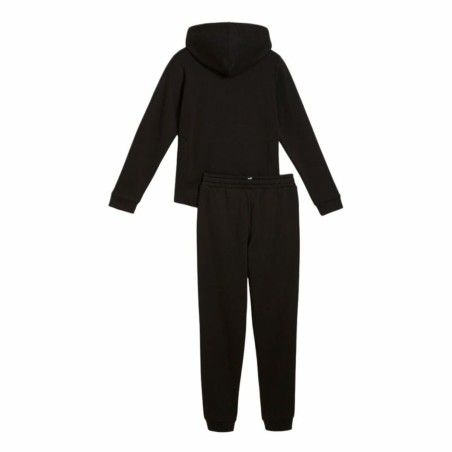 Tuta da Bambini Puma Hooded Sweat Suit Flecce Cl Nero