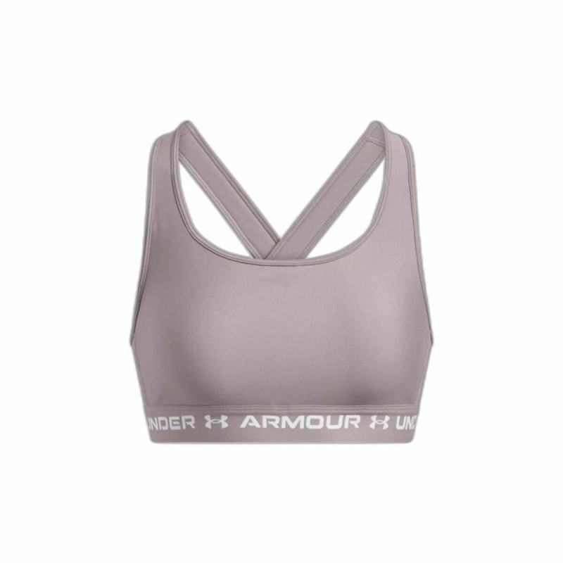 Reggiseno Sportivo Under Armour CroSSback Mid Grigio Reggiseno Sportivo Under Armour CroSSback Mid Grigio