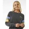 Felpa senza Cappuccio Donna Rip Curl High Tide Surf Raglan Crew Grigio