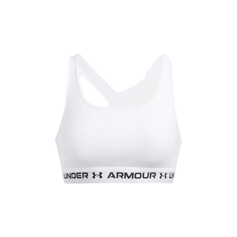 Reggiseno Sportivo Under Armour CroSSback Mid Bianco Reggiseno Sportivo Under Armour CroSSback Mid Bianco