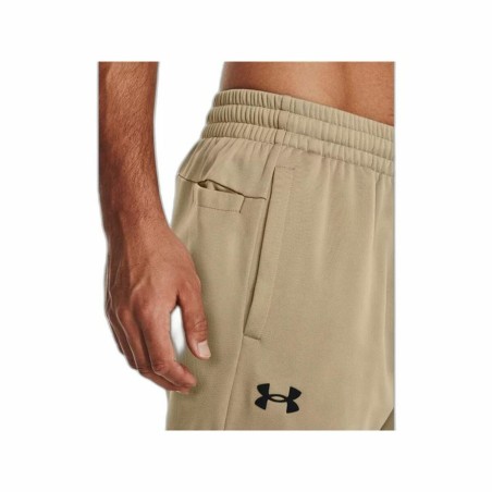 Pantalone Lungo Sportivo Under Armour Beige Uomo