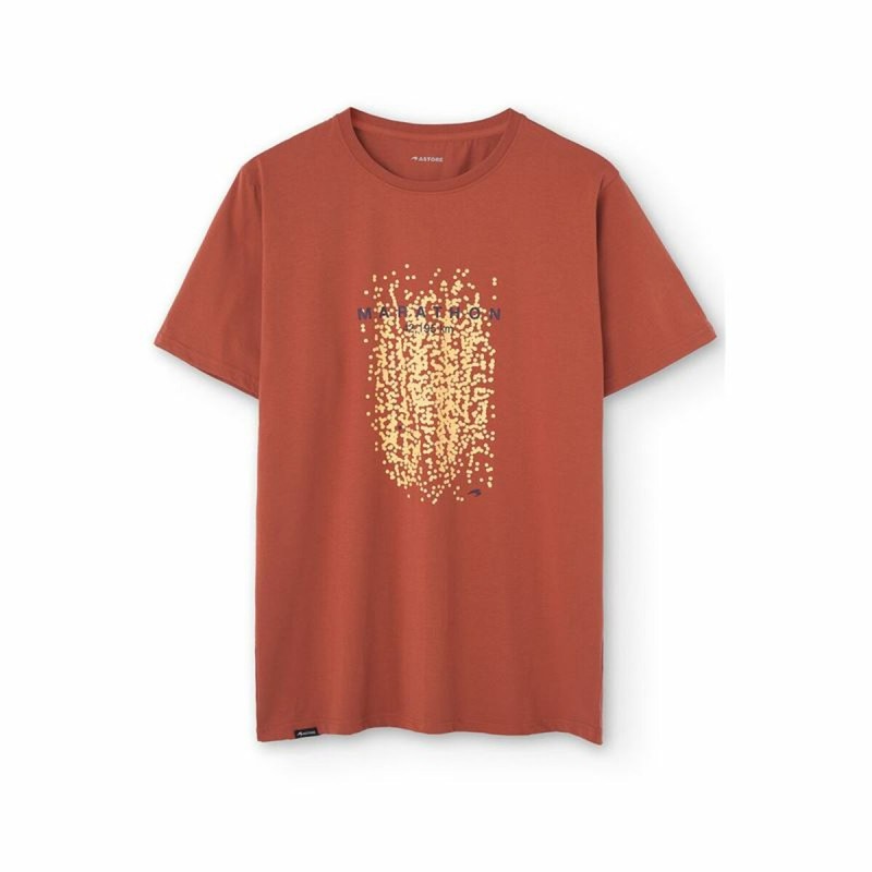 Maglia Sportiva a Maniche Corte Astore Arancione scuro Maglia Sportiva a Maniche Corte Astore Arancione scuro