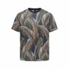 Maglia a Maniche Corte Uomo Only & Sons Onskobe Reg Banana Leaf Nero