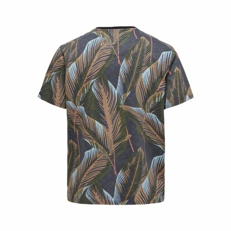 Maglia a Maniche Corte Uomo Only & Sons Onskobe Reg Banana Leaf Nero