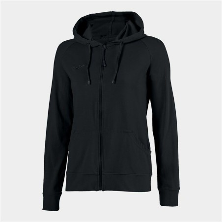 Felpa con Cappuccio Donna Joma Sport Corinto Nero