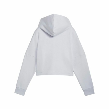 Felpa con Cappuccio da Bambina Puma Ess Logo Cropped Hoodie G